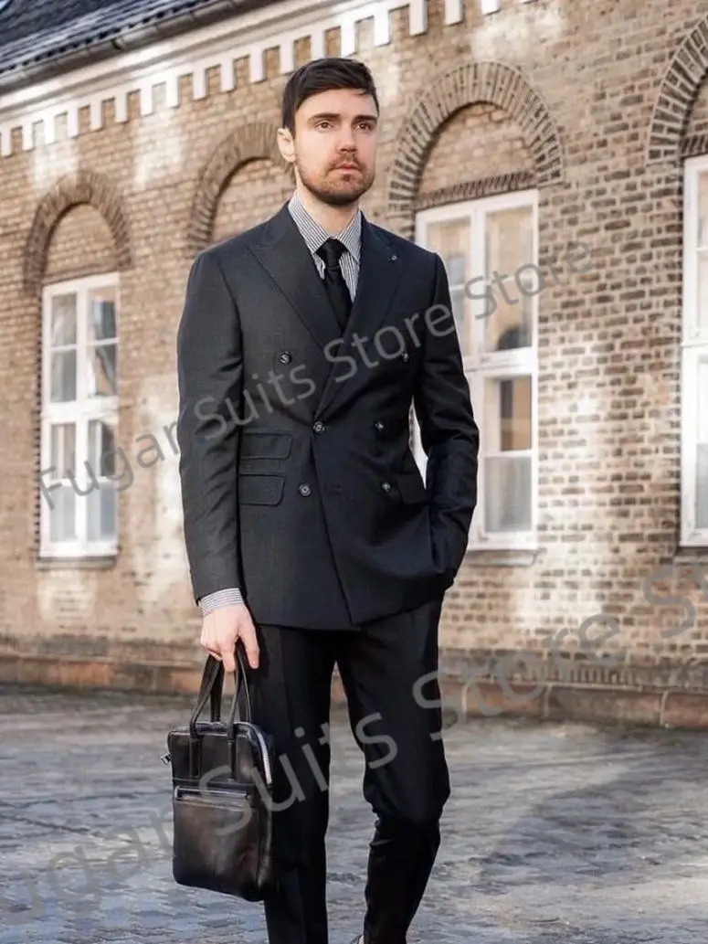 British Style Wedding Suits For Men Slim Fit Peak Lapel Groom Tuxedo 2 Pieces Office Business Make Blazer Costume Homme
British Style Wedding Suits For Men Slim Fit Peak Lapel Groom Tuxedo 2 Pieces Office Business Make Blazer Costume Homme