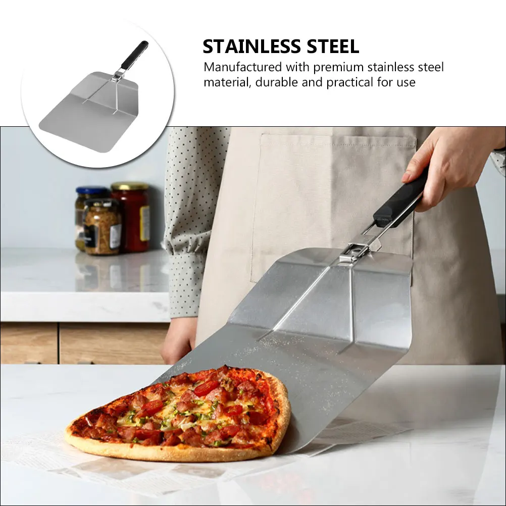 Pizza Transfer Spatula Stainless Cooking Shovel Sliding for Oven Steel Paddle Turner
Pizza Transfer Spatula Stainless Cooking Shovel Sliding for Oven Steel Paddle Turner