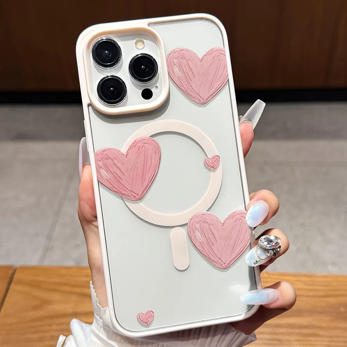 Hand-Painted Pink Heart Phone Case For iPhone 17 Pro Max Cases iPhone 17 Air 16E 16 Plus 15 14 13 12 11 17 Magnetic Bumper Cover
Hand-Painted Pink Heart Phone Case For iPhone 17 Pro Max Cases iPhone 17 Air 16E 16 Plus 15 14 13 12 11 17 Magnetic Bumper Cover