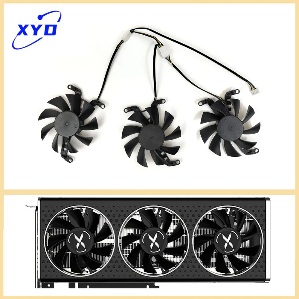NEW 75MM RX 6600 XT RX 6650 XT GPU FAN For XFX SPEEDSTER QICK308 RADEON RX 6600 XT RX 6650 XT Graphics card cooling fan
NEW 75MM RX 6600 XT RX 6650 XT GPU FAN For XFX SPEEDSTER QICK308 RADEON RX 6600 XT RX 6650 XT Graphics card cooling fan