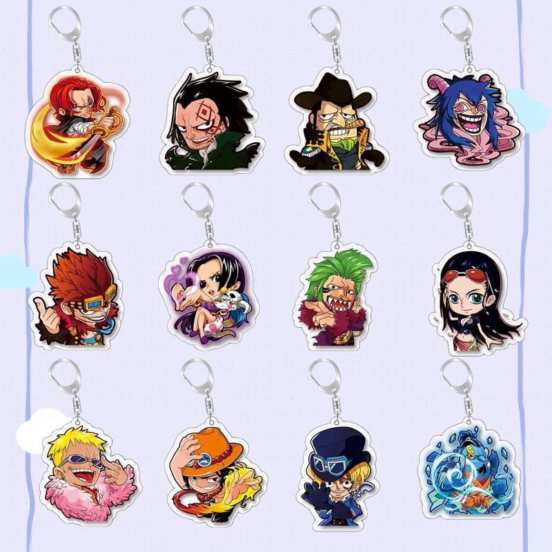 5Cm Acrylic Keychain Bag Pendant for ONE PIECE Shanks Monkey D. Dragon Sabo Anime Character Pendant Accessories Keychain Gifts
5Cm Acrylic Keychain Bag Pendant for ONE PIECE Shanks Monkey D. Dragon Sabo Anime Character Pendant Accessories Keychain Gifts