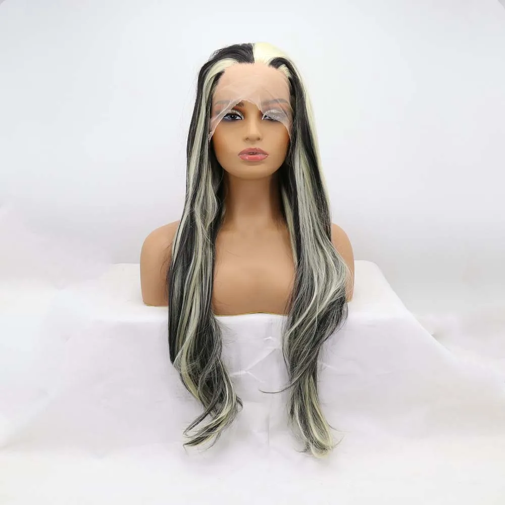 Sylvia Wig WigSynthetic Black/Yellow Blonde Lace Front Wigs Piano Wig Long Wavy Wigs Heat Resistant Fiber Highlight Wigs
Sylvia Wig WigSynthetic Black/Yellow Blonde Lace Front Wigs Piano Wig Long Wavy Wigs Heat Resistant Fiber Highlight Wigs