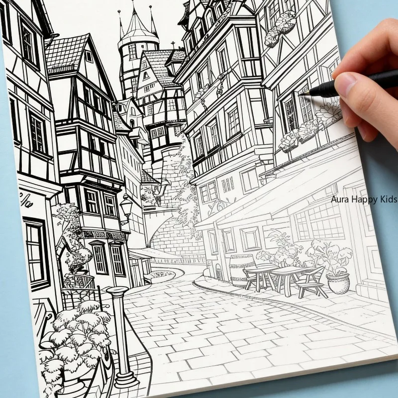 One Copy Line Drawing Coloring Book, Dark Style Angel Girl Coloring Book, Character Line Drawing Coloring Book, 24 Patterns
One Copy Line Drawing Coloring Book, Dark Style Angel Girl Coloring Book, Character Line Drawing Coloring Book, 24 Patterns