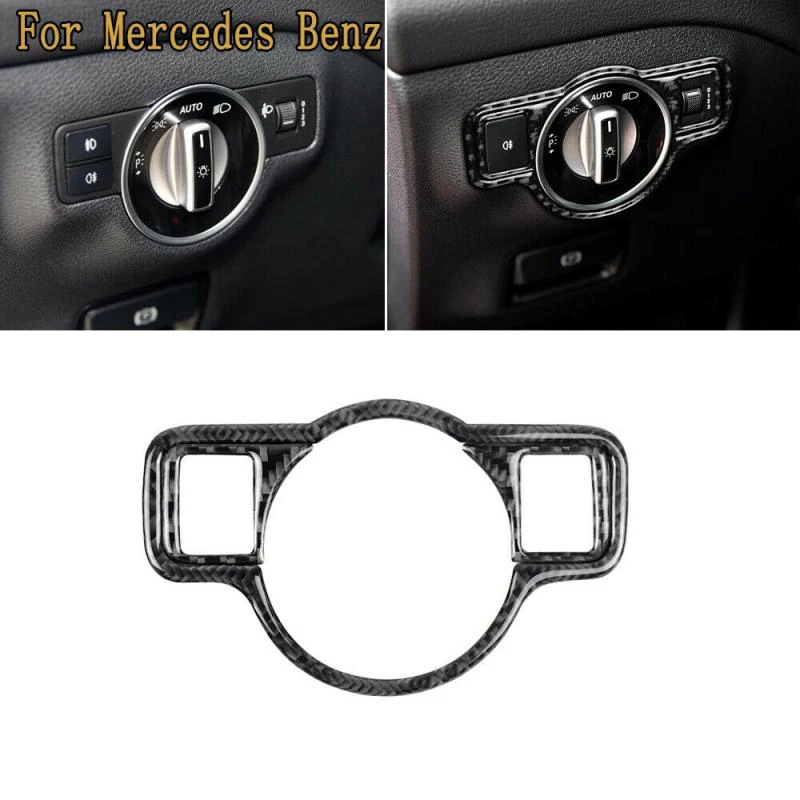 Carbon Fiber Car Interior Central Control Headlight Switch Decorative Trim For Mercedes-Benz Class A/B/C/E/G/CLA/GLA
Carbon Fiber Car Interior Central Control Headlight Switch Decorative Trim For Mercedes-Benz Class A/B/C/E/G/CLA/GLA
