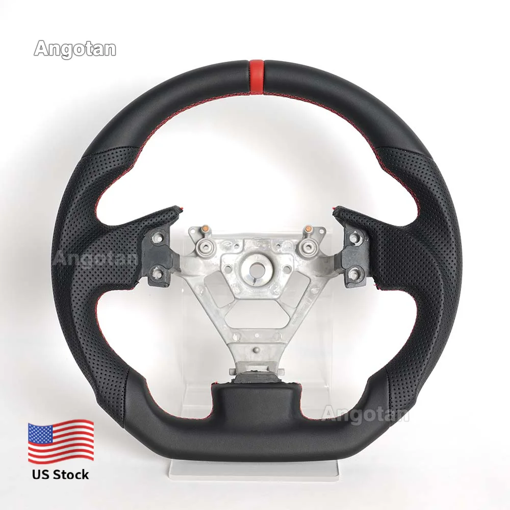 Full Leather Steering Wheel for Infiniti G35 Fx35 2004-2007 Black Smooth & Perforated Leather Steering Wheel with Red Stitch
Full Leather Steering Wheel for Infiniti G35 Fx35 2004-2007 Black Smooth & Perforated Leather Steering Wheel with Red Stitch