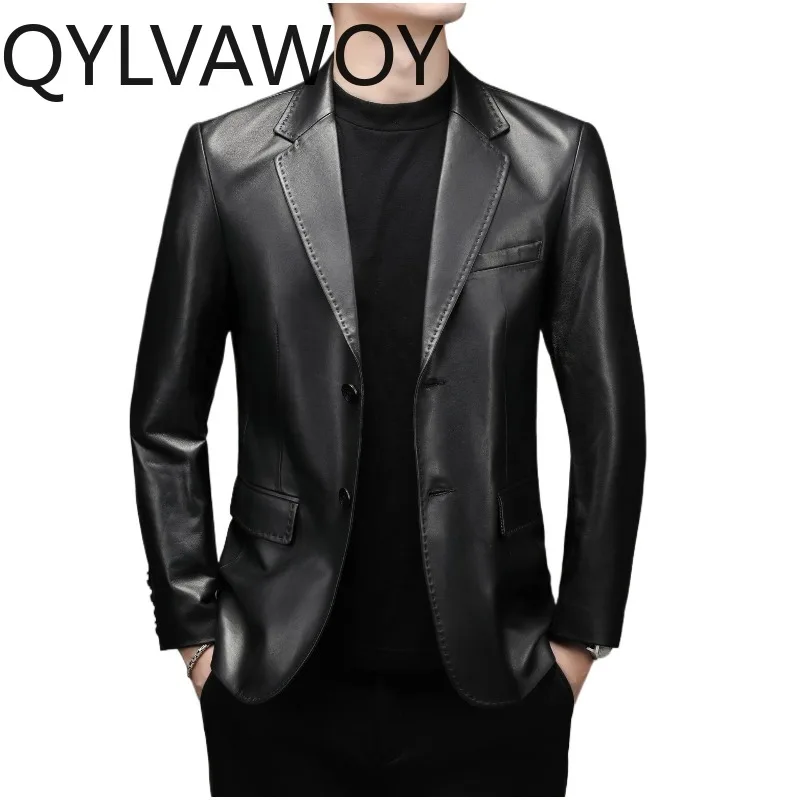 QYLVAWOY Real Leather Jackets Man Sheepskin Blazer Masculino Soft Leather Coats New Spring Autumn Blazer for Man Stylish Jaqueta
QYLVAWOY Real Leather Jackets Man Sheepskin Blazer Masculino Soft Leather Coats New Spring Autumn Blazer for Man Stylish Jaqueta