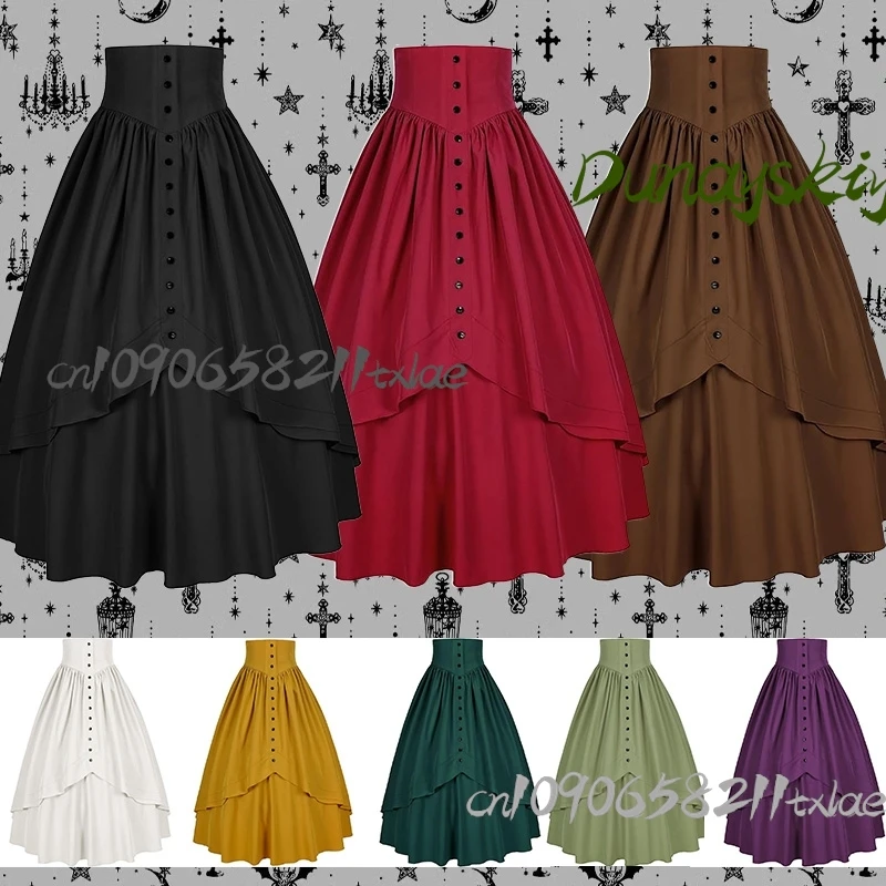 Jirai Kei Dark Medieval Renaissance Victorian Gothic Halloween Cosplay Costumes Lolita Dress Cool Retro Half Length Skirt
Jirai Kei Dark Medieval Renaissance Victorian Gothic Halloween Cosplay Costumes Lolita Dress Cool Retro Half Length Skirt