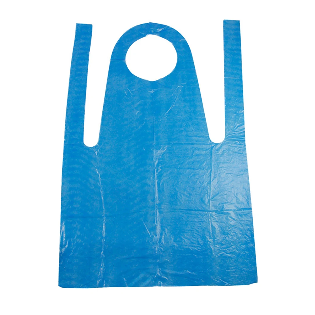1 Pack/50pcs Disposable Aprons Plastic Apron Sleeveless Household Waterproof Oil Proof Apron for Barbecue Kitchen Supplies (Blue
1 Pack/50pcs Disposable Aprons Plastic Apron Sleeveless Household Waterproof Oil Proof Apron for Barbecue Kitchen Supplies (Blue