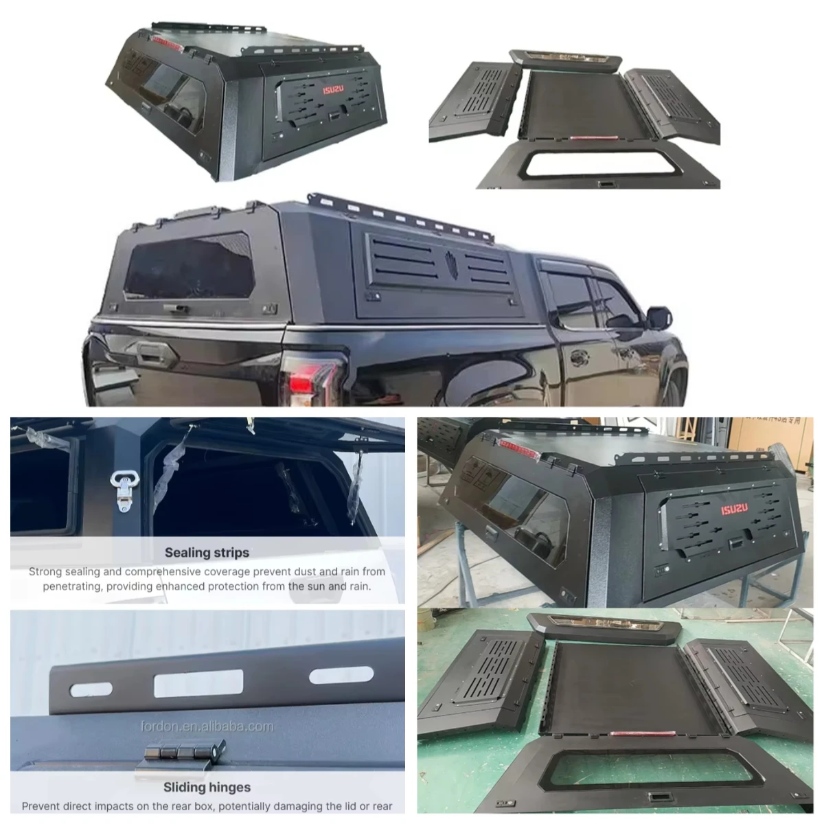 Truck Camper Manganese Steel Hardtop Canopy for 4X4 Pickup Trucks Locking Function Universal Fit NP300 Compatible
Truck Camper Manganese Steel Hardtop Canopy for 4X4 Pickup Trucks Locking Function Universal Fit NP300 Compatible