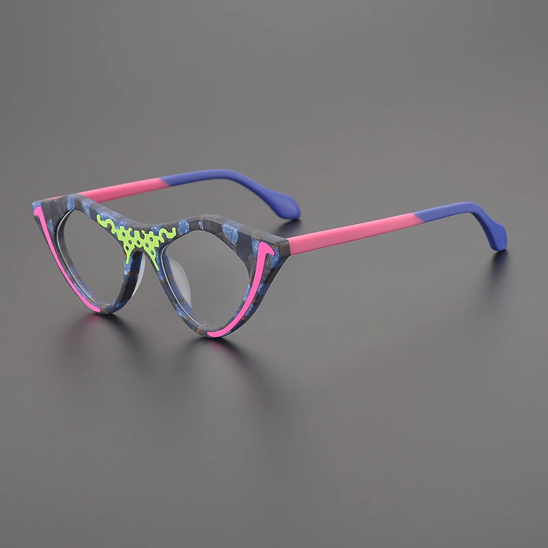 Frosted textured small glasses frame men's and women's luxury brand Cat's Eye Vintage optical glasses make prescription glasses
Frosted textured small glasses frame men's and women's luxury brand Cat's Eye Vintage optical glasses make prescription glasses
