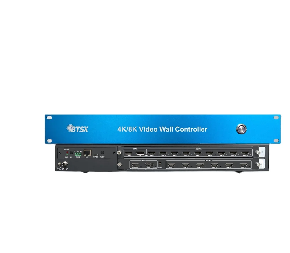 8K Input Video Wall Splicer Capable of Achieving a 3X4 Point-to-point Splicing Effect at a Resolution of 7680X3240
8K Input Video Wall Splicer Capable of Achieving a 3X4 Point-to-point Splicing Effect at a Resolution of 7680X3240