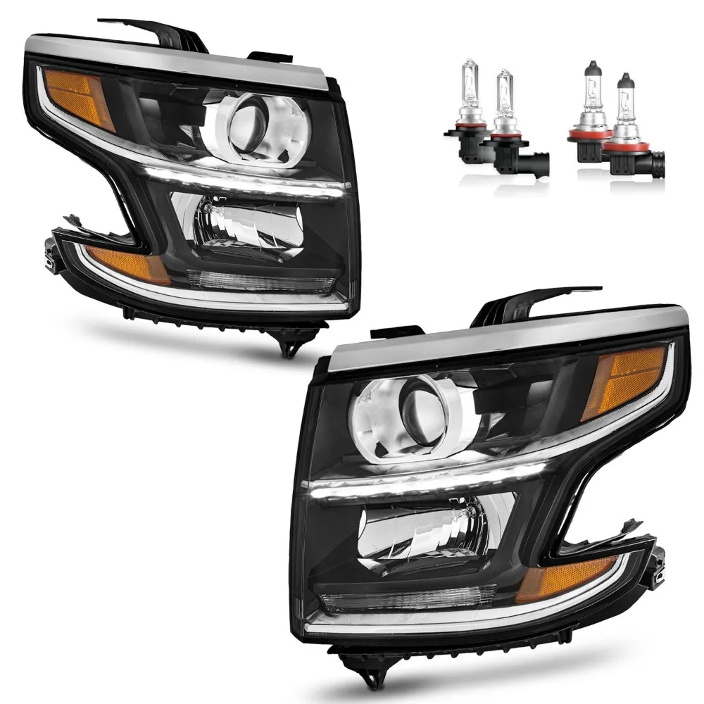 Pair Headlights For 2015-2020 Chevy Tahoe Suburban Chrome w/bulbs Left+Right
Pair Headlights For 2015-2020 Chevy Tahoe Suburban Chrome w/bulbs Left+Right