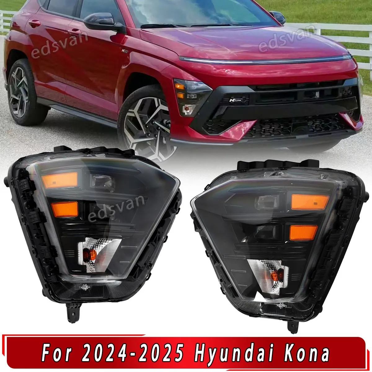 LED Headlight Assembly For Hyundai Kona 2024 2025 Halogen Signal Left or Right Head Light Driving Lights DRL Replace Directly
LED Headlight Assembly For Hyundai Kona 2024 2025 Halogen Signal Left or Right Head Light Driving Lights DRL Replace Directly