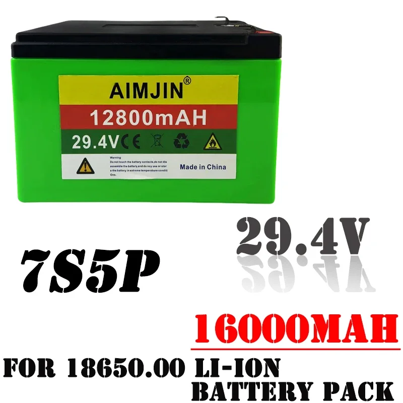 7S4P 24v 12.8ah Battery Pack 15A BMS 250w 29.4V 12800mAh Battery Pack for Wheelchair Motor Electric Power+Charger
7S4P 24v 12.8ah Battery Pack 15A BMS 250w 29.4V 12800mAh Battery Pack for Wheelchair Motor Electric Power+Charger