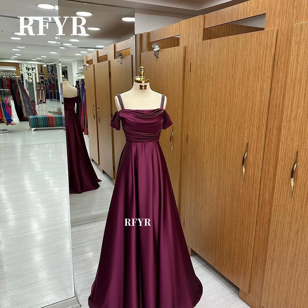RFYR A Line Evening Dress Satin Party Dress for Women Elegant Prom Dresses Formal Occasion Dresses with Beads Customized
RFYR A Line Evening Dress Satin Party Dress for Women Elegant Prom Dresses Formal Occasion Dresses with Beads Customized