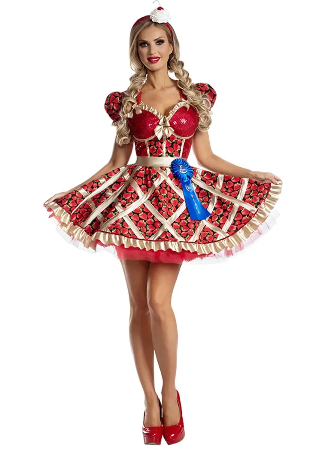Halloween Alice In Wonderland Queen Of Hearts Cosplay Costume Stage Performance French Maid Sissy Strawberry Princess Fancy Dres
Halloween Alice In Wonderland Queen Of Hearts Cosplay Costume Stage Performance French Maid Sissy Strawberry Princess Fancy Dres