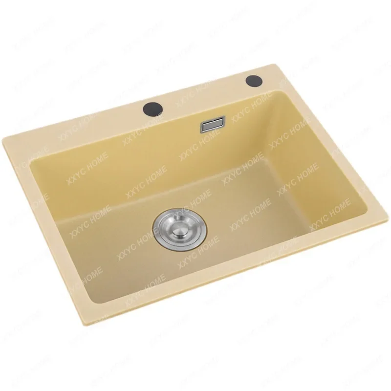 Milky Yellow Granite Sink Large Single Sink under Scullery Quartz Stone Kitchen Vegetable Basin Domestic Sink
Milky Yellow Granite Sink Large Single Sink under Scullery Quartz Stone Kitchen Vegetable Basin Domestic Sink
