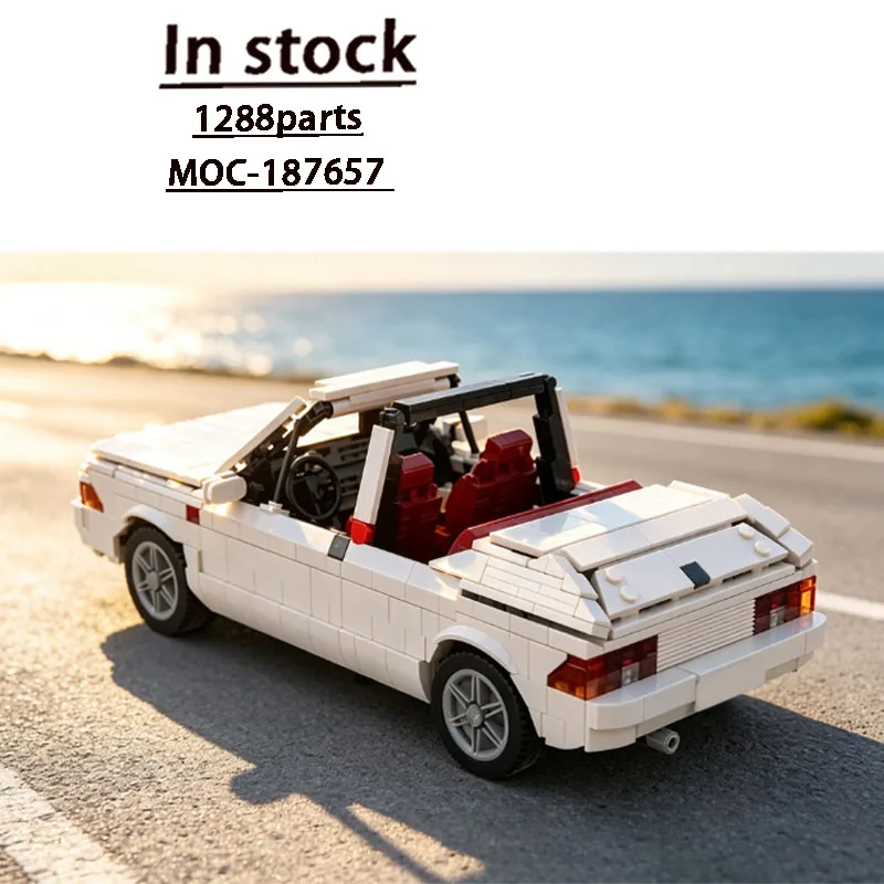 MOC-187657 White Convertible Super Scissor Door Roadster Building Block Model 1290 Parts Boy Birthday Building Blocks Toy Gift
MOC-187657 White Convertible Super Scissor Door Roadster Building Block Model 1290 Parts Boy Birthday Building Blocks Toy Gift