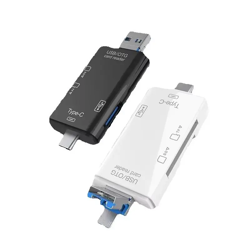 6 In 1 Multifunction Card Reader Computer Mobile OTG Converter TF SD Conversion Camera USB3.0 Typec High Speed Transfer Adapter
6 In 1 Multifunction Card Reader Computer Mobile OTG Converter TF SD Conversion Camera USB3.0 Typec High Speed Transfer Adapter