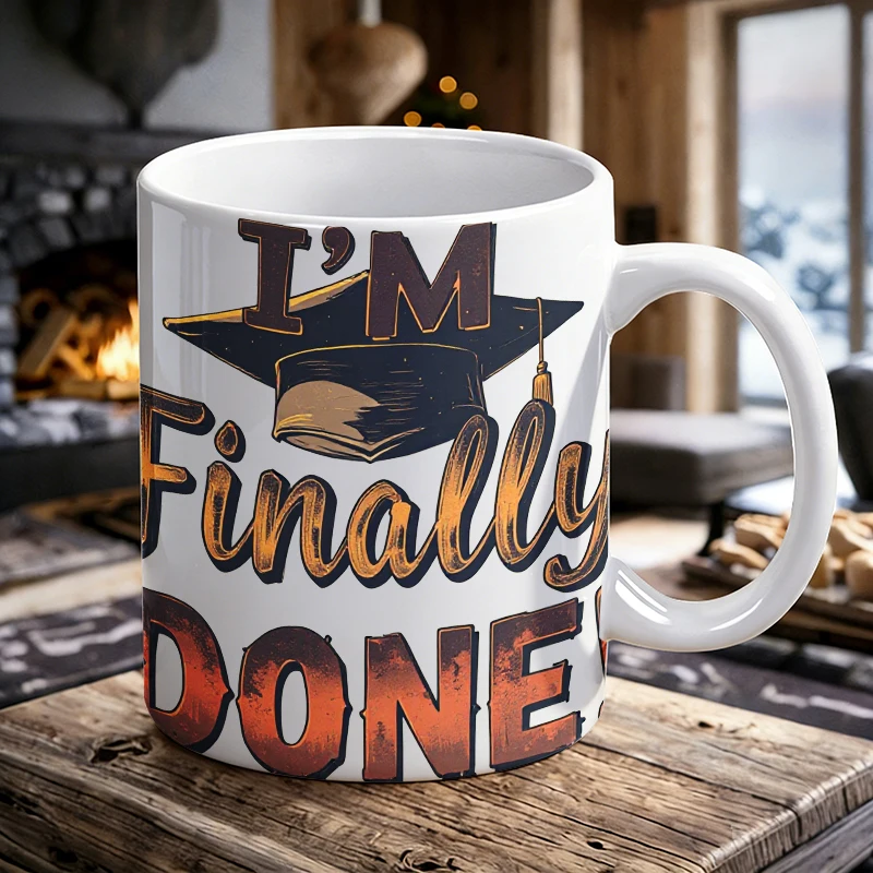 Edgy Bold "I'M Finally DONE" Ceramic Mug, Coffee Mug, Milk Mug, Office Tea Cup, Drinking Cup, Gift for Friends, Fade-Resistant
Edgy Bold "I'M Finally DONE" Ceramic Mug, Coffee Mug, Milk Mug, Office Tea Cup, Drinking Cup, Gift for Friends, Fade-Resistant