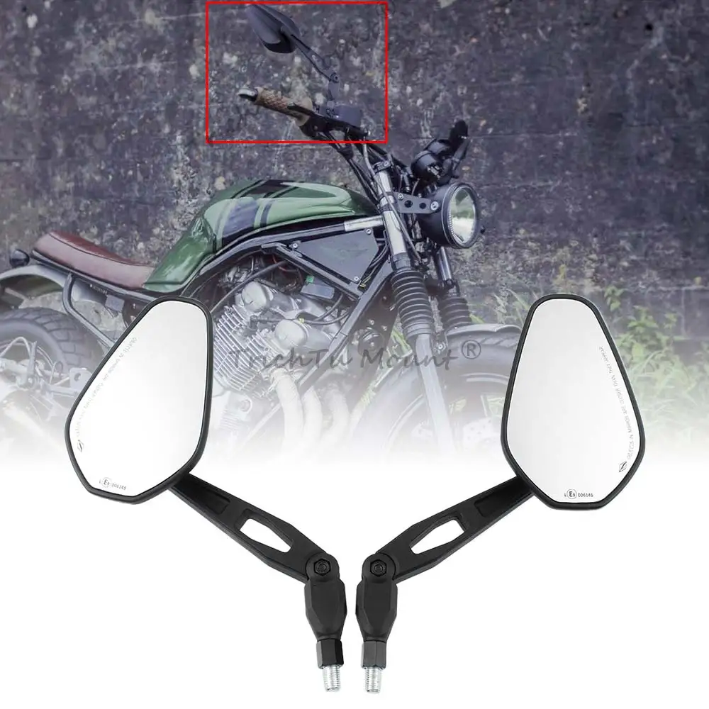 Handlebar Rear View Mirrors For All Motorcycles/Scooters/Atv Size10 Mm Right Hand Thread Matte White Glass And Abs Plastic Black
Handlebar Rear View Mirrors For All Motorcycles/Scooters/Atv Size10 Mm Right Hand Thread Matte White Glass And Abs Plastic Black