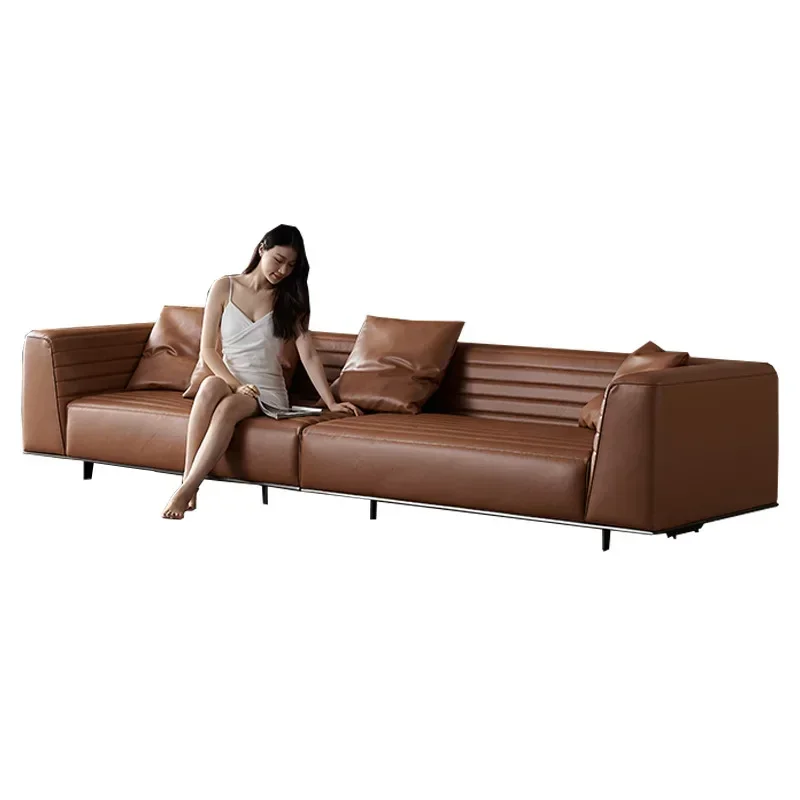 Leather sofa Italian minimalist first layer cowhide
Leather sofa Italian minimalist first layer cowhide