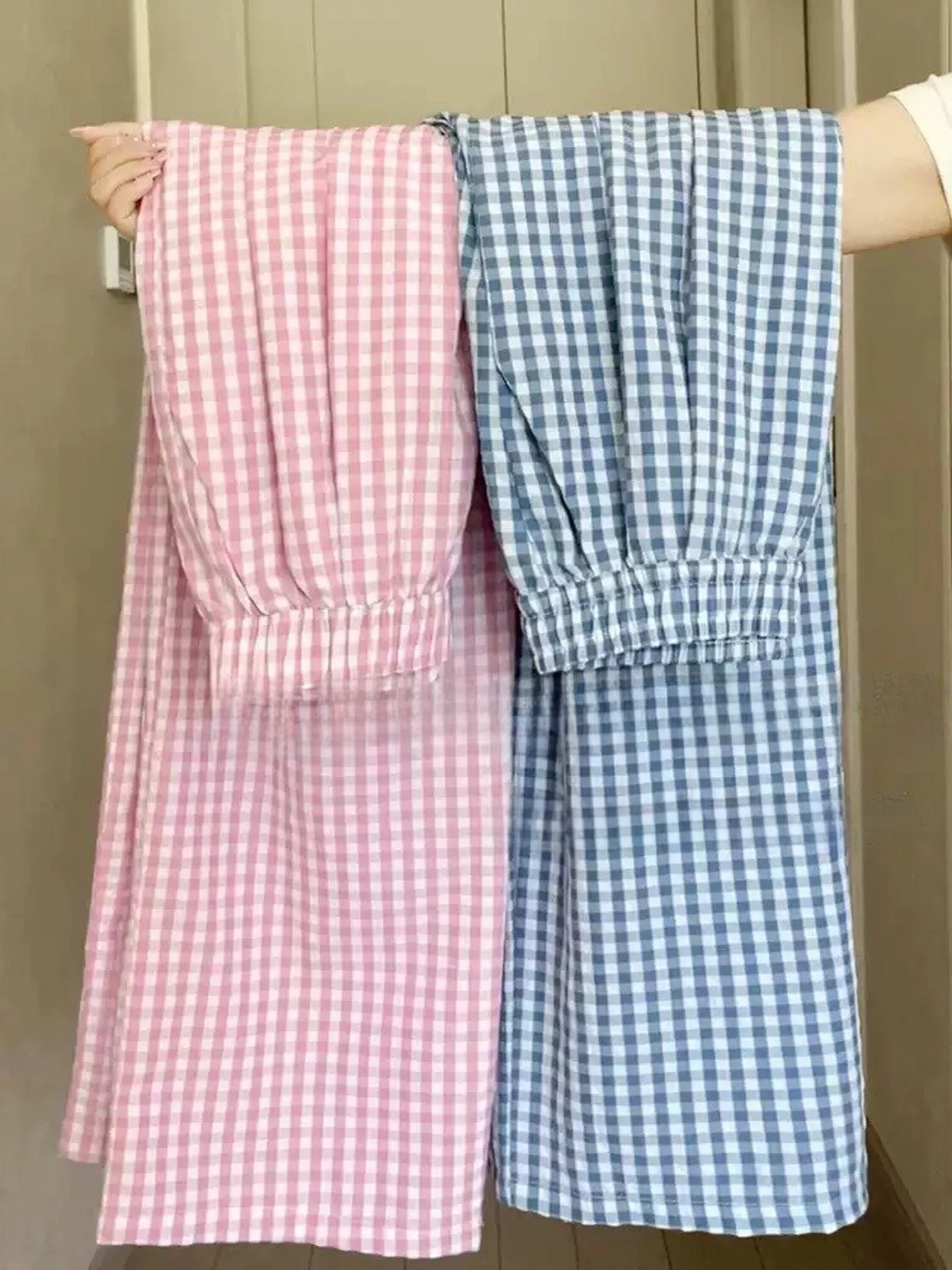 High Waist Plaid Wide Leg Pants Women's Summer Thin Quick Dry Loose Casual Sport Climbing Straight Casual Work Trousers
High Waist Plaid Wide Leg Pants Women's Summer Thin Quick Dry Loose Casual Sport Climbing Straight Casual Work Trousers