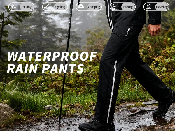 WOSAWE Motorcycle Raincoat Suit Split Motorcycle Rider Raincoat Motocross Rain Pants Reflective Waterproof Hooded Jacket Unisex 35 Sa520299674bd4153943901f099e00fb3z