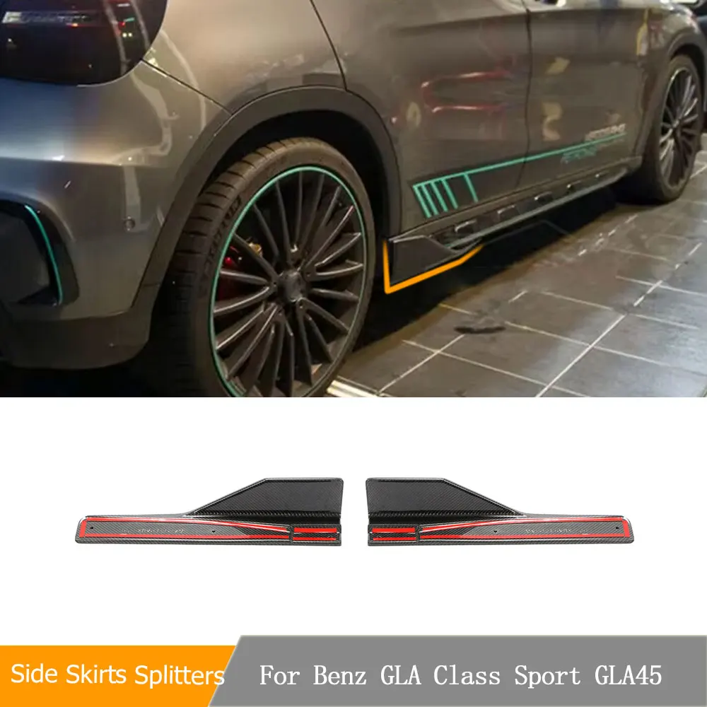 Real Carbon Fiber Car Side Skirts Extension Lips Splitters For Mercedes-Benz GLA Class Sport X156 GLA250 GLA45 AMG 2015-2019
Real Carbon Fiber Car Side Skirts Extension Lips Splitters For Mercedes-Benz GLA Class Sport X156 GLA250 GLA45 AMG 2015-2019