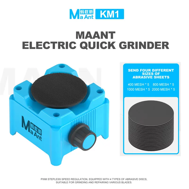MaAnt KM1 Electric Polishing Machine, Adjustable Speed Grinder With Abrasive Sheets Type-C Powered Polishing for Precision Tool
MaAnt KM1 Electric Polishing Machine, Adjustable Speed Grinder With Abrasive Sheets Type-C Powered Polishing for Precision Tool