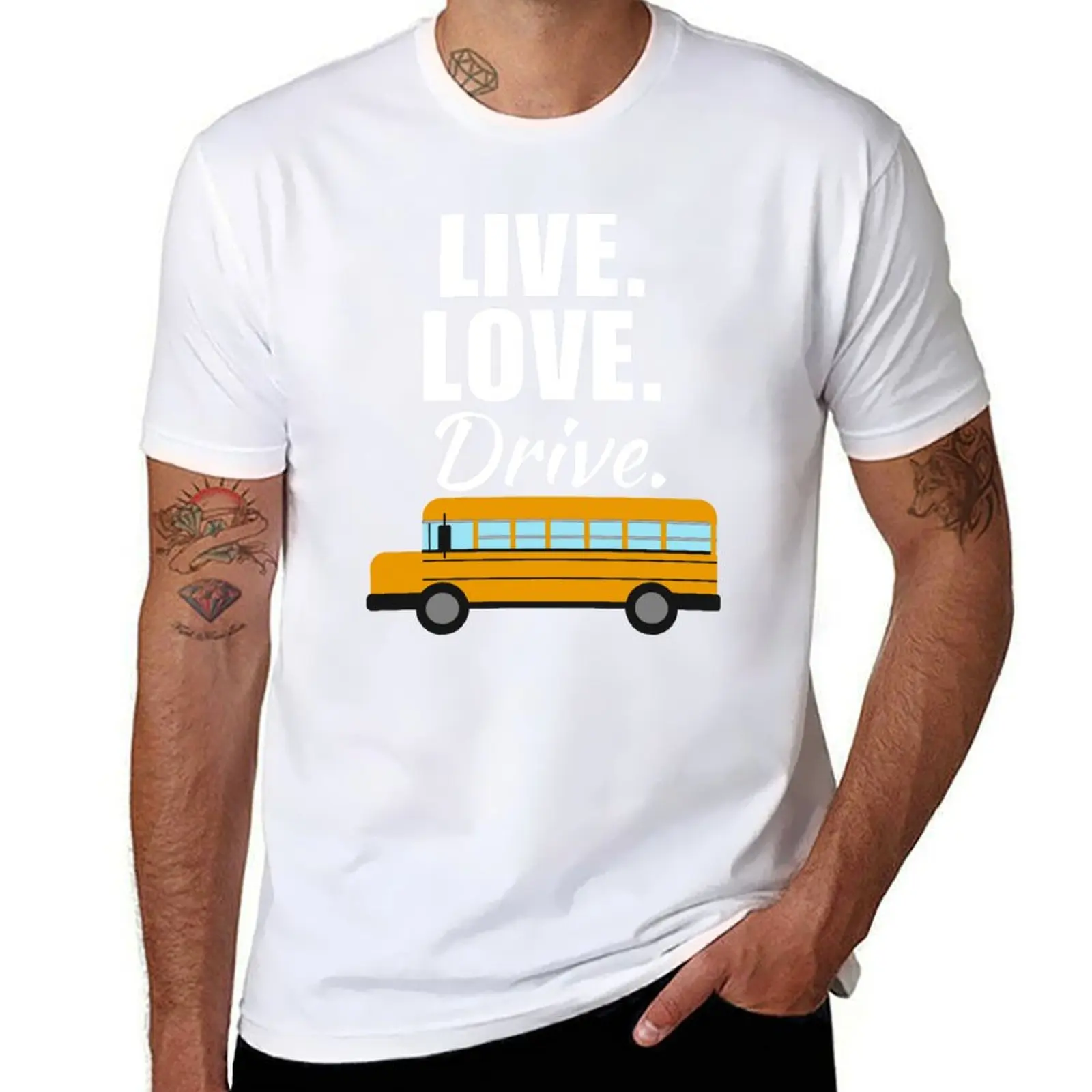 Live, love, drive. Funny bus driver quote or saying, bus driver dad or husband life T-Shirt Plus Size Everyday Tee Shirt
Live, love, drive. Funny bus driver quote or saying, bus driver dad or husband life T-Shirt Plus Size Everyday Tee Shirt