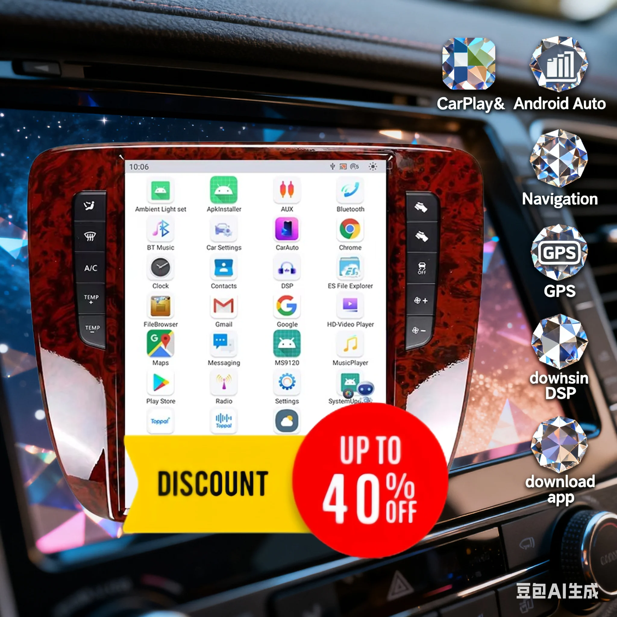 Android 13 Screen For GMC YUKON 2007 2008 2009 2010 2011 2012 2013 4+64G Car GPS Navigation Auto Stereo Multimedia Player Unit
Android 13 Screen For GMC YUKON 2007 2008 2009 2010 2011 2012 2013 4+64G Car GPS Navigation Auto Stereo Multimedia Player Unit