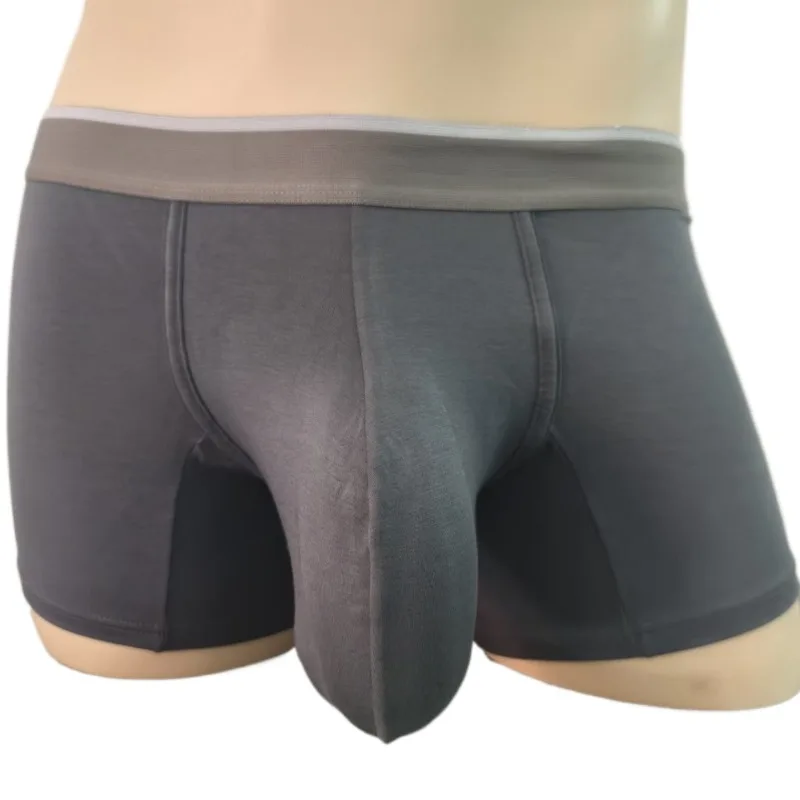 Sexy 18CM Big Pouch Separate Underwear Men's Modal Solid Mid Waist Short Boxers Breathable Separate Bugle Enhance Underpant
Sexy 18CM Big Pouch Separate Underwear Men's Modal Solid Mid Waist Short Boxers Breathable Separate Bugle Enhance Underpant