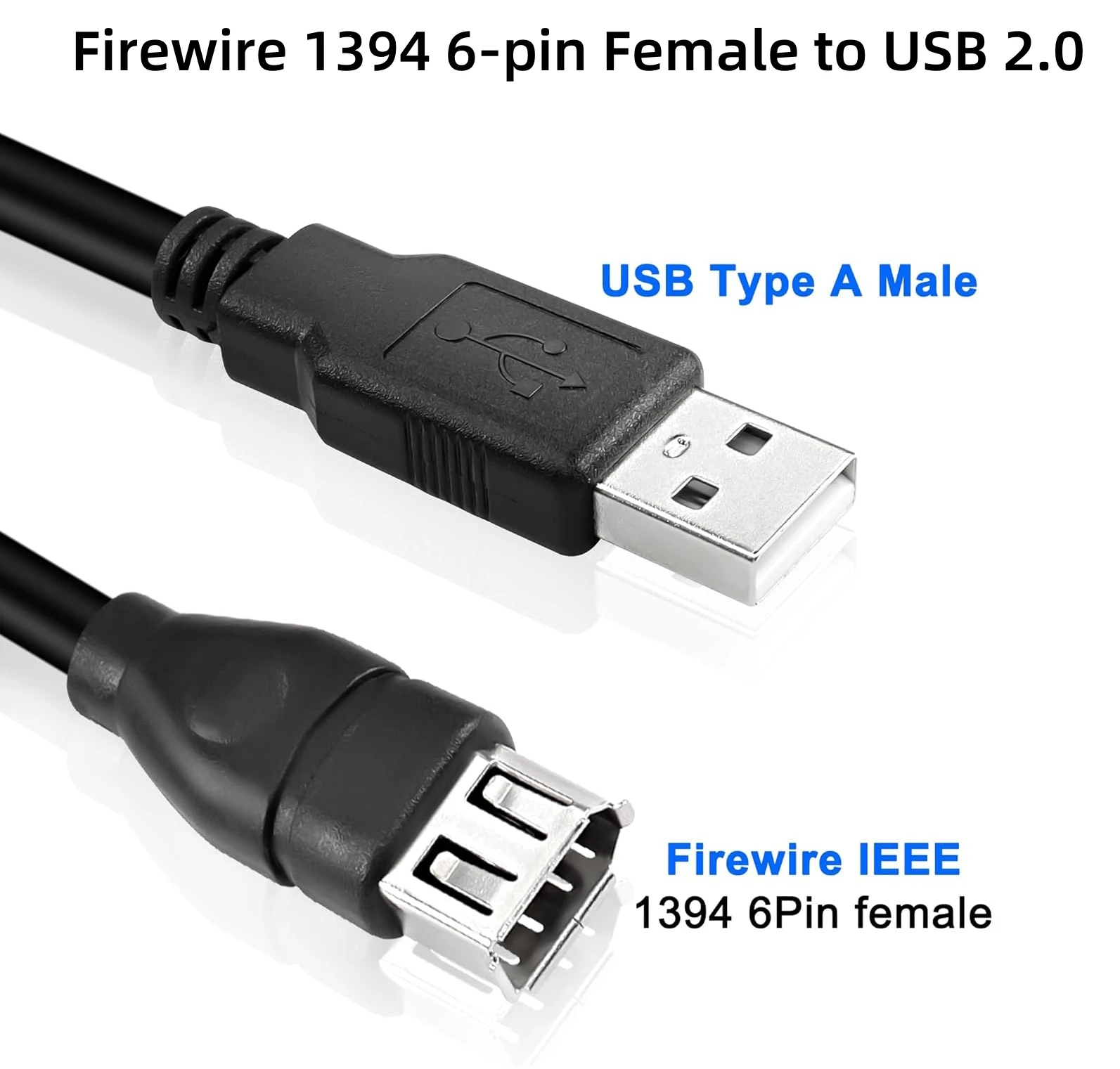 0.2m Firewire 6 Pin to USB Adapter Fire Wire IEEE 1394 6Pin Female to USB 2.0 A Male Data Cable for PC Industrial Digital Camera
0.2m Firewire 6 Pin to USB Adapter Fire Wire IEEE 1394 6Pin Female to USB 2.0 A Male Data Cable for PC Industrial Digital Camera