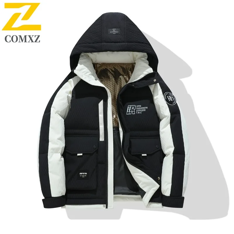 COMXZ 2025 Winter Youth Hooded Workwear Down Jacket White Duck Down Graphene Heating Wear-Resistant Machine-Washable Outerwear
COMXZ 2025 Winter Youth Hooded Workwear Down Jacket White Duck Down Graphene Heating Wear-Resistant Machine-Washable Outerwear