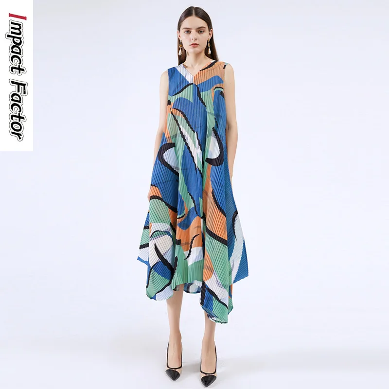 Geometric Tassel Dress Women's Contrast Printing Irregular Design with Belt Slim Fit High Waist Dress 2024 New Summer Sleeveless
Geometric Tassel Dress Women's Contrast Printing Irregular Design with Belt Slim Fit High Waist Dress 2024 New Summer Sleeveless