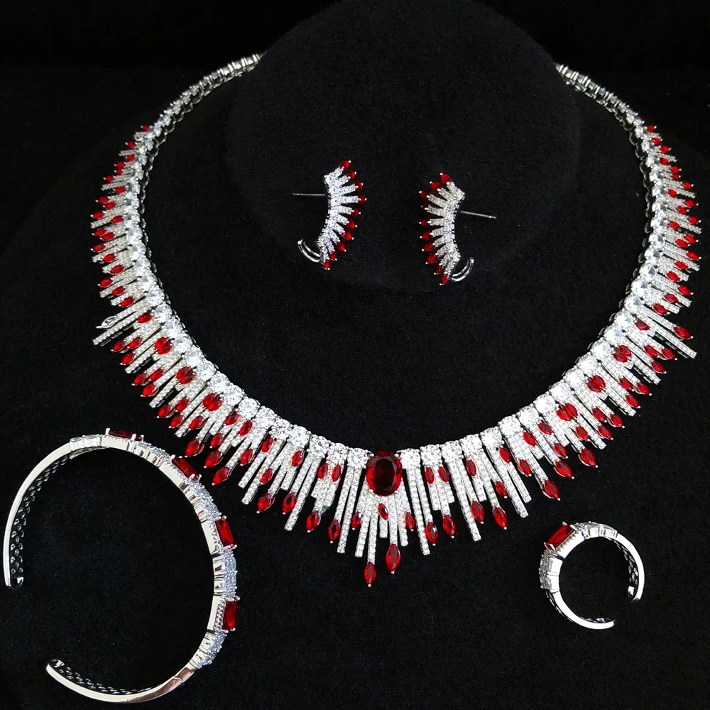 Kellybola Luxury Gorgeous Shiny Necklace Earrings Bangle Ring Set African Jewelry Sets For Women Wedding Jewelry Fashion HOT New
Kellybola Luxury Gorgeous Shiny Necklace Earrings Bangle Ring Set African Jewelry Sets For Women Wedding Jewelry Fashion HOT New