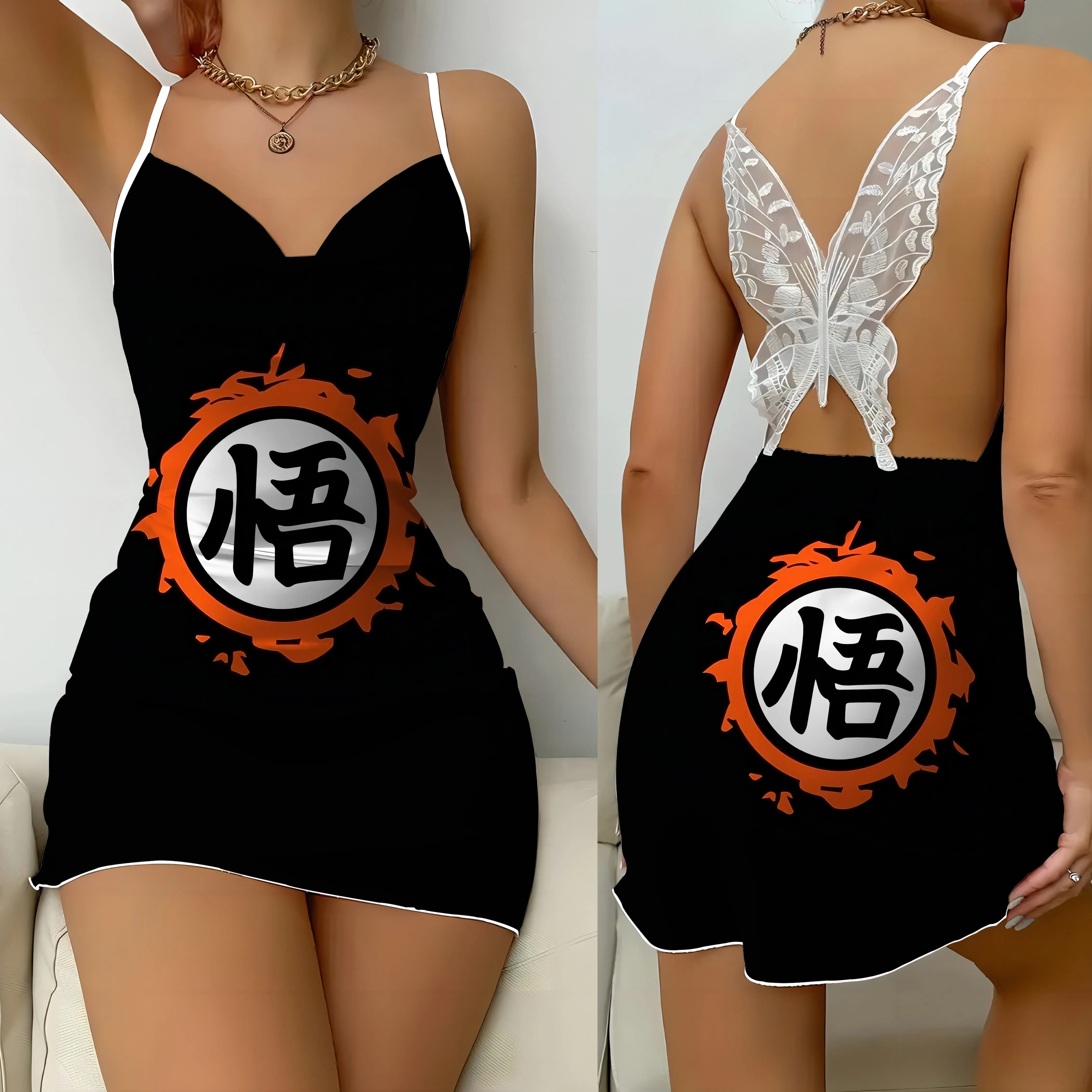 Satin Surface Dragon Ball Son Goku Lace Dress Sexy Dresses Bow Knot Pajama Skirt Womens Fashion Summer 2024 Party Mini Backless
Satin Surface Dragon Ball Son Goku Lace Dress Sexy Dresses Bow Knot Pajama Skirt Womens Fashion Summer 2024 Party Mini Backless