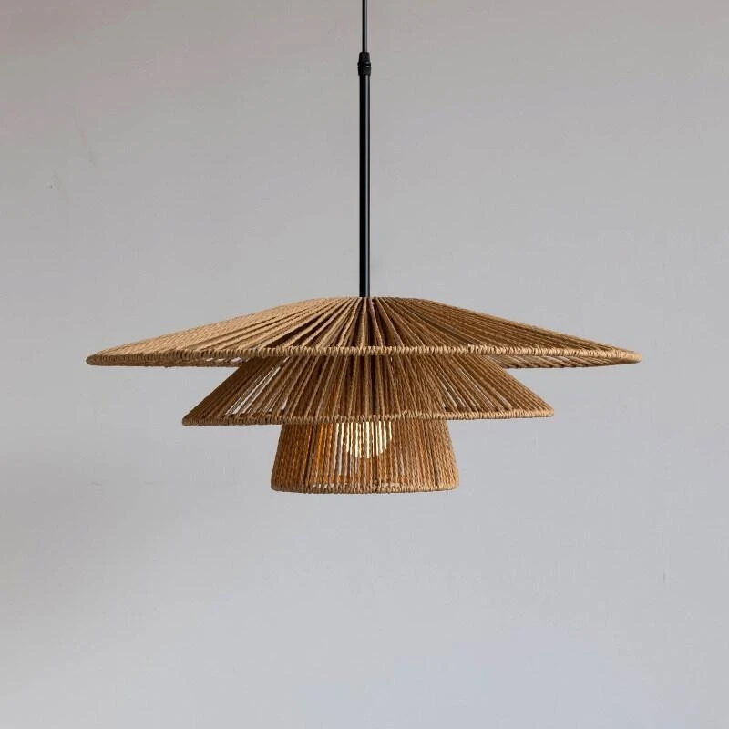 Wabi Sabi Style Hemp Rope Chandelier Zen Tea Room Restaurant Homestay Retro Living Room Bedroom Restaurant Japanese Woven Lamp
Wabi Sabi Style Hemp Rope Chandelier Zen Tea Room Restaurant Homestay Retro Living Room Bedroom Restaurant Japanese Woven Lamp