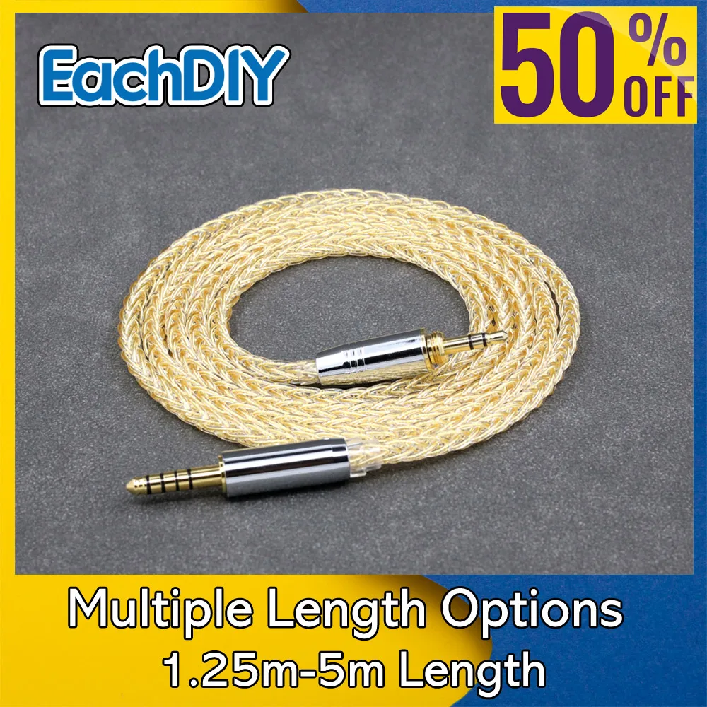 8 Core 99% 7n Pure Silver 24k Gold Plated Earphone Cable For Audio-Technica ATH-pro500mk2 PRO700MK2 PRO5V M50 M50RD Screw 8801
8 Core 99% 7n Pure Silver 24k Gold Plated Earphone Cable For Audio-Technica ATH-pro500mk2 PRO700MK2 PRO5V M50 M50RD Screw 8801
