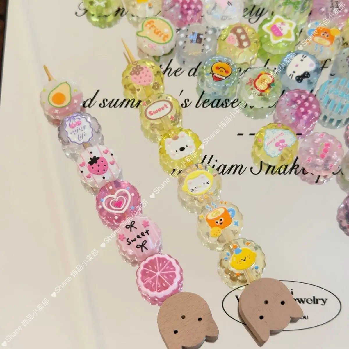 Acrylic relief beads translucent cookie through-hole DIY bracelet, phone chain, keychain, backpack pendant accessory material
Acrylic relief beads translucent cookie through-hole DIY bracelet, phone chain, keychain, backpack pendant accessory material