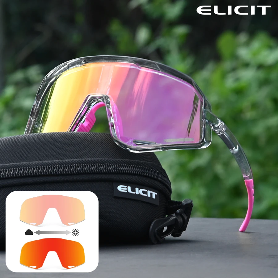 ELICIT High Performance Photochromic Cycling Glasses Men Women Outdoor Bike Sports UV400
ELICIT High Performance Photochromic Cycling Glasses Men Women Outdoor Bike Sports UV400