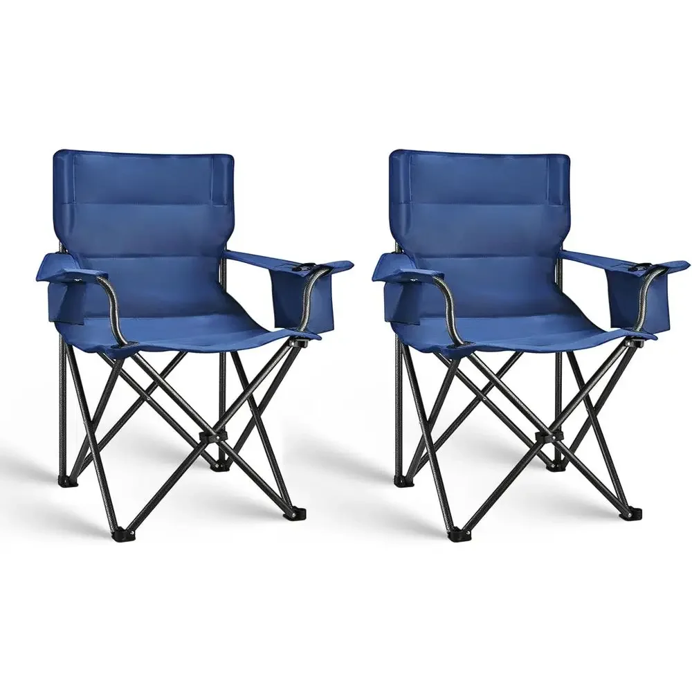 Heavy-Duty 2-Pack Camping Chairs with Cup Holders & Cooler Bags, Oversized Portable for Adults, Tall & Lightweight, 300 lbs Capa
Heavy-Duty 2-Pack Camping Chairs with Cup Holders & Cooler Bags, Oversized Portable for Adults, Tall & Lightweight, 300 lbs Capa