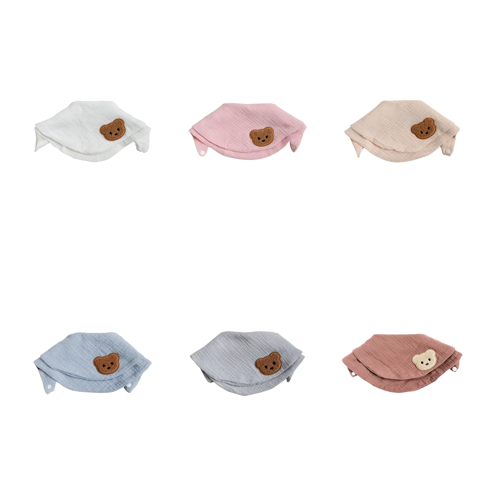 Набор детских двухслойных слюнявчиков из чистого хлопкового муслина с рисунком медвежонка, 6 штук (белый + светло-розовый + бежевый + светло-голубой + серый + бордовый)
Набор детских двухслойных слюнявчиков из чистого хлопкового муслина с рисунком медвежонка, 6 штук (белый + светло-розовый + бежевый + светло-голубой + серый + бордовый)