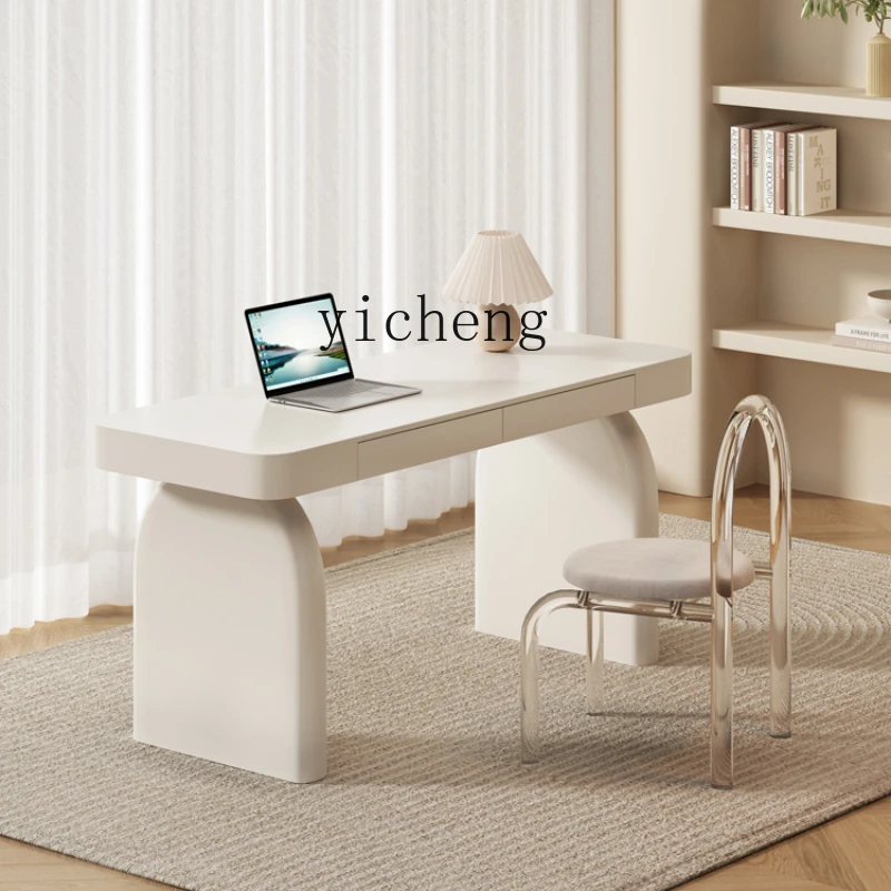 ZC Cream Style Solid Wood Desk Simple Modern High-Grade Desk Study Computer Desk
ZC Cream Style Solid Wood Desk Simple Modern High-Grade Desk Study Computer Desk