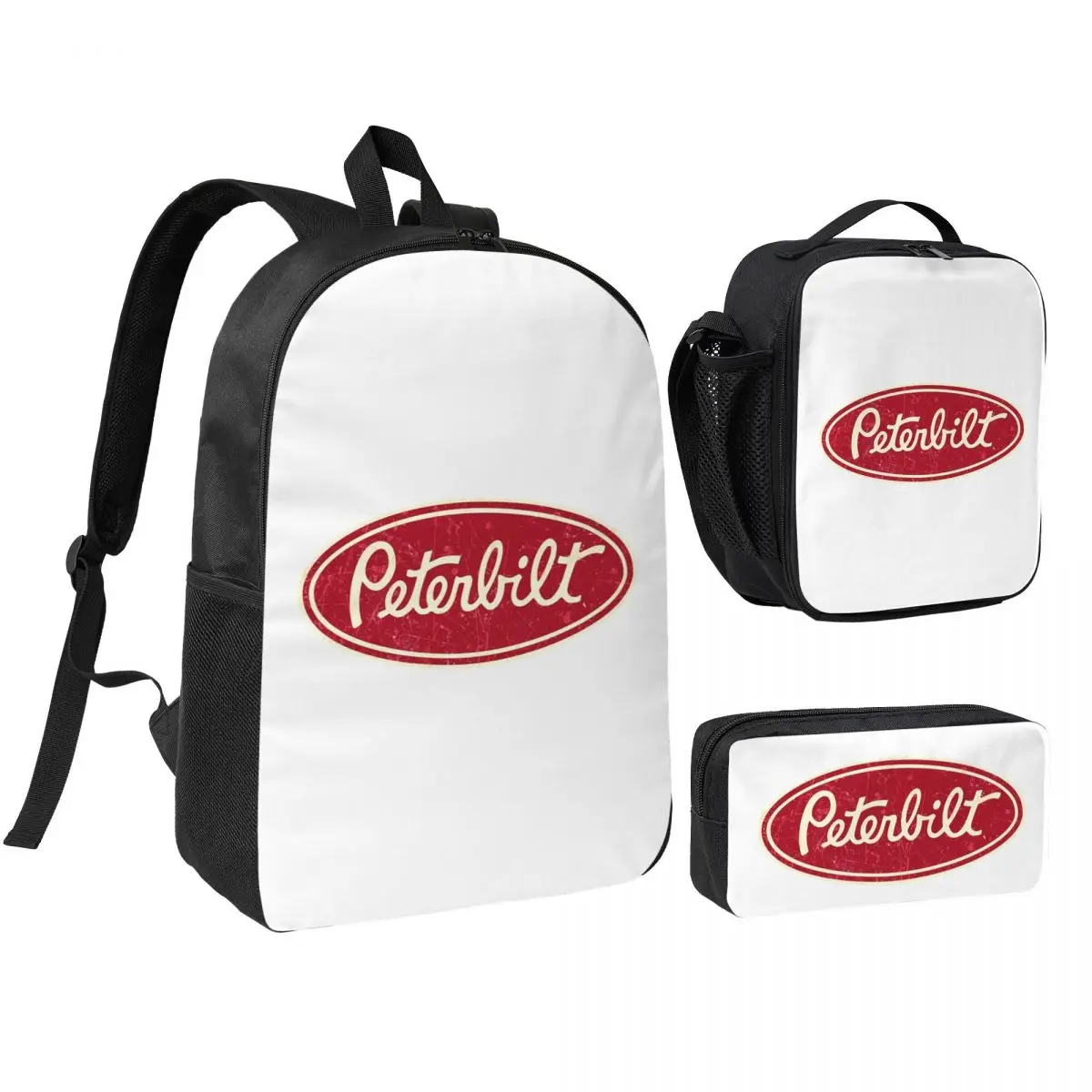 Peterbilt Truck Racing Logo Backpack Boys Girls BookBag School Bag Laptop Shoulder Bags 3ps Insulated Lunch Bag Pencil Case
Peterbilt Truck Racing Logo Backpack Boys Girls BookBag School Bag Laptop Shoulder Bags 3ps Insulated Lunch Bag Pencil Case