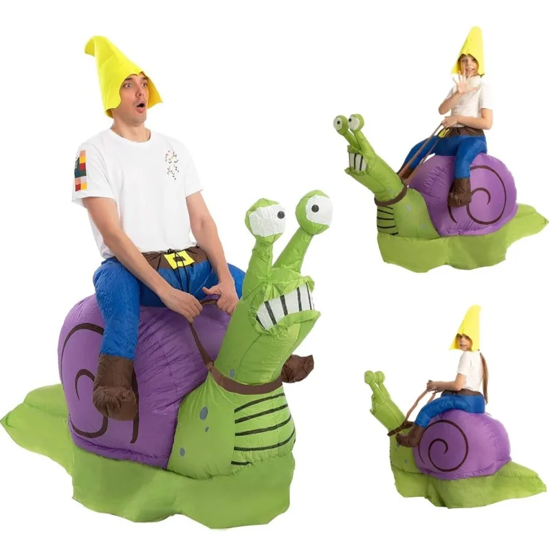 Надувной костюм-улитка для катания, забавный костюм животного для карнавала, косплея, вечеринок, Марди Гра
Надувной костюм-улитка для катания, забавный костюм животного для карнавала, косплея, вечеринок, Марди Гра