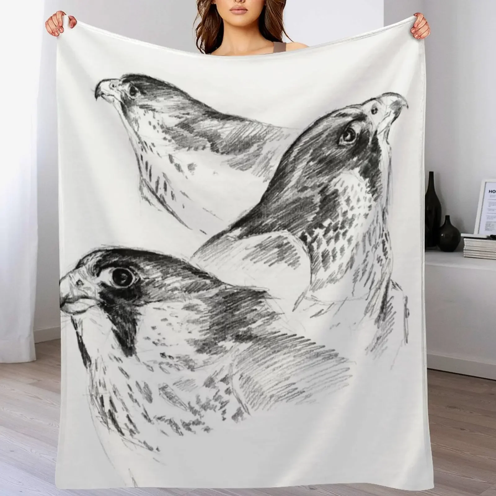 Three Peregrines Art Sketch Pattern Throw Blanket Warm Comfortable Blanket for Office Napping
Three Peregrines Art Sketch Pattern Throw Blanket Warm Comfortable Blanket for Office Napping