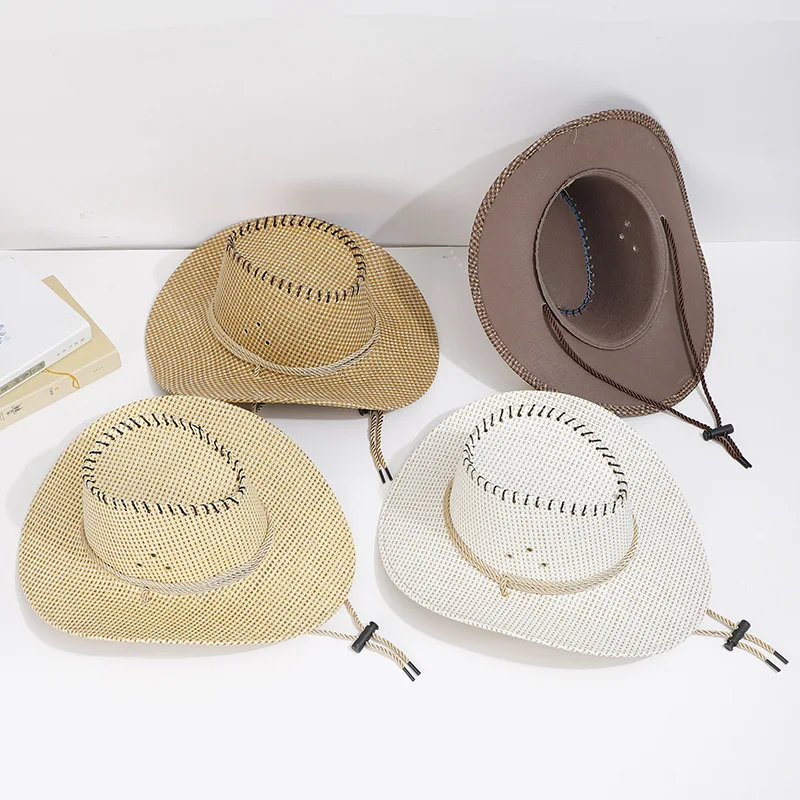 Western Cowboy Hat Unisex Mountaineering Hat Knight Hat Top Hat Summer Sun Protection Fishing Beach Hat Women Men Straw Hat
Western Cowboy Hat Unisex Mountaineering Hat Knight Hat Top Hat Summer Sun Protection Fishing Beach Hat Women Men Straw Hat