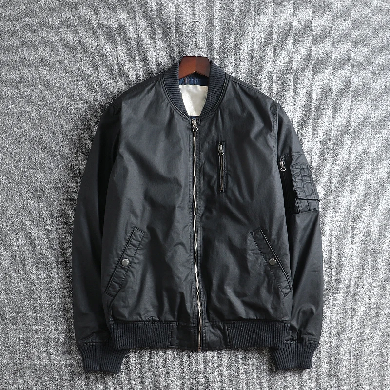 Spring New Sle Men's Casual Pilot Jaet Baseball Collar Zipper Sve Faion Urban Long Sve Stand Fit Outerwear
Spring New Sle Men's Casual Pilot Jaet Baseball Collar Zipper Sve Faion Urban Long Sve Stand Fit Outerwear